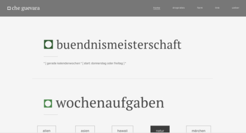 ◘ Die Übersichtsseite